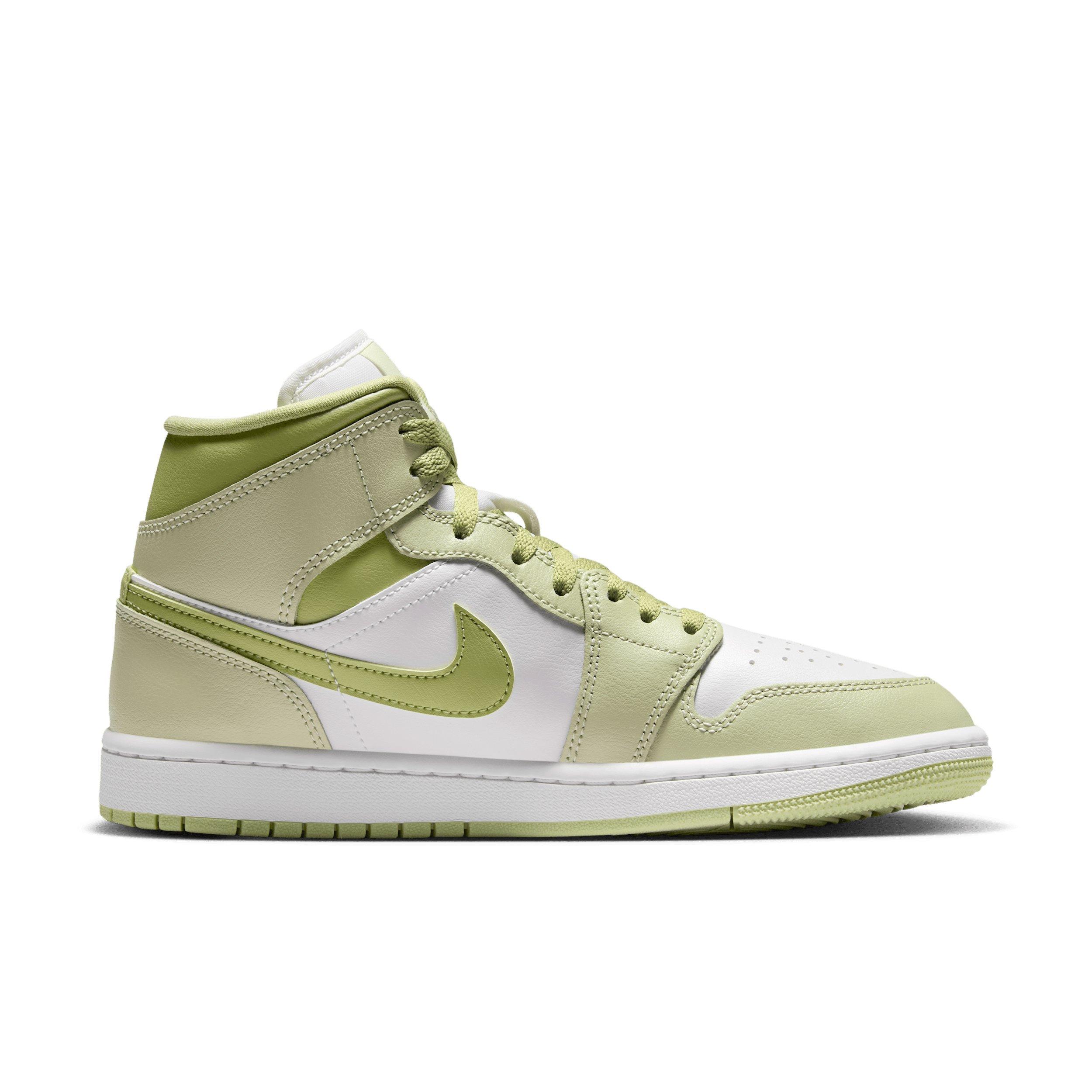 Jordan 1 Mid "Olive Aura/Lawn/Coconut Milk/Sail" Women's Shoe - OLIVE/LAWN/MILK/SAIL